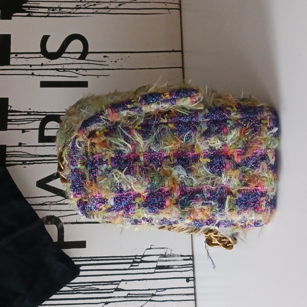 Kurt Geiger The Kensigton Tweed Large Crossbody/ Shoulder Bag+Dust Bag,14" Lengh - Picture 14 of 16